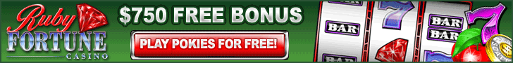 Play Pokies for free at Ruby Fortune Now!